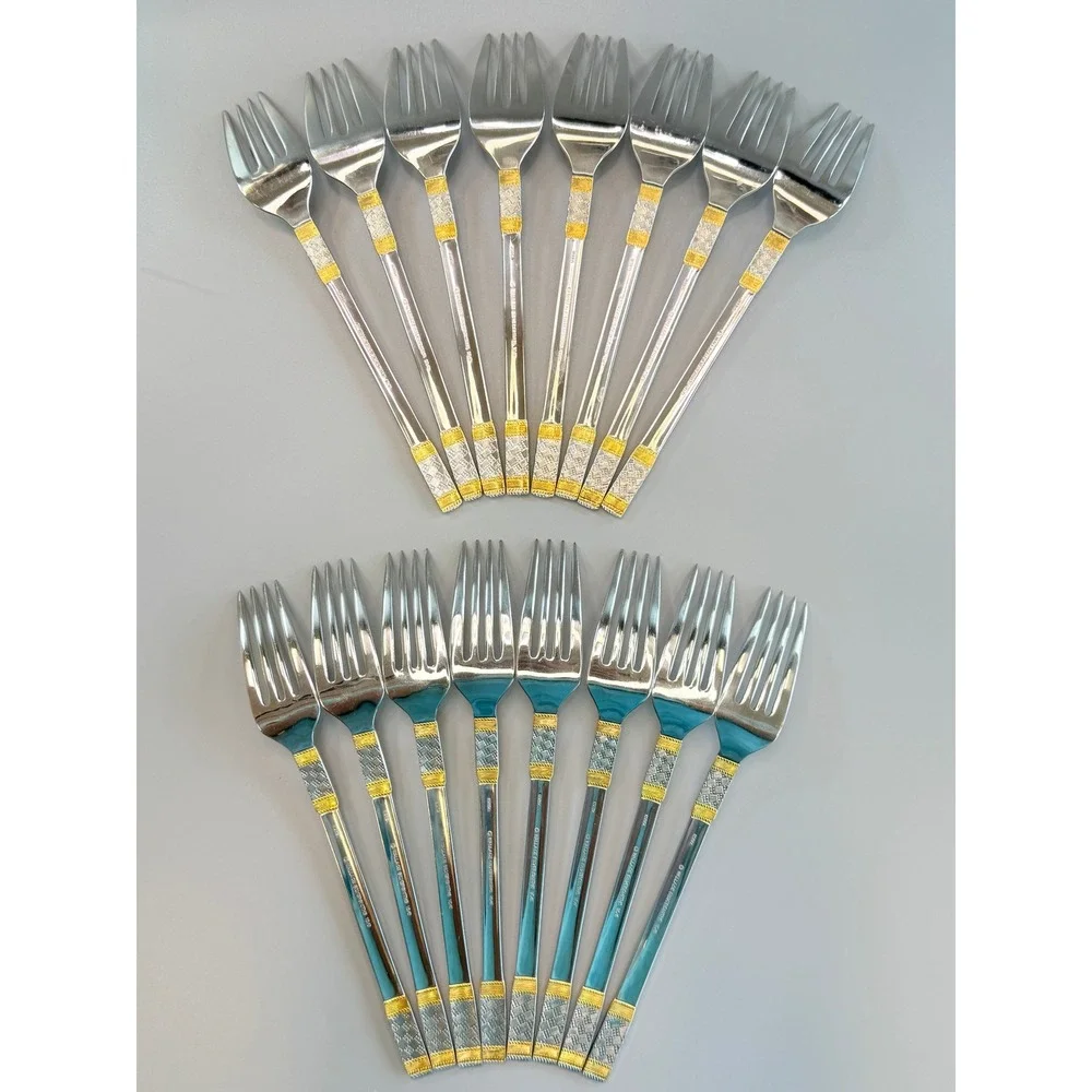 Wallace Silversmiths Aegean Weave Flatware 45 PCS Set Good Vintage Silverplate